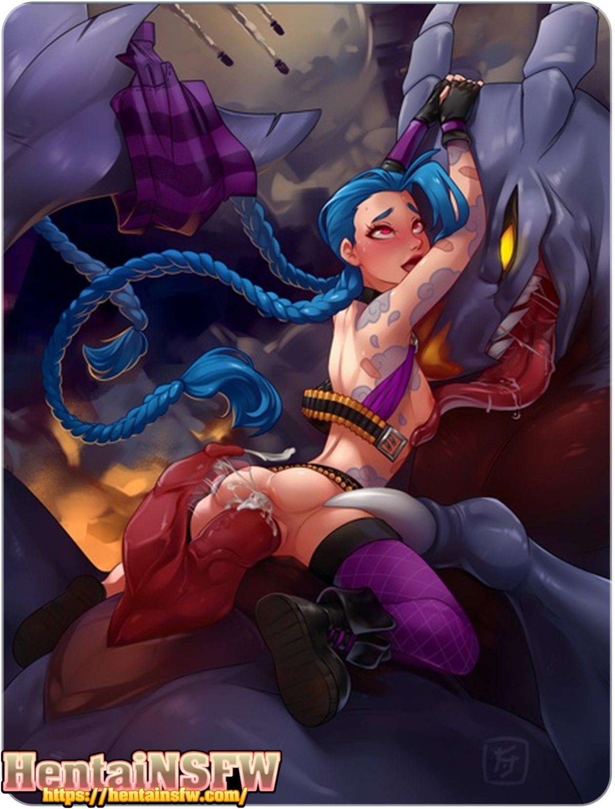 Lol Jinx Porn Comic Color - Full color uncensored League of Legends game porn of sexy ...